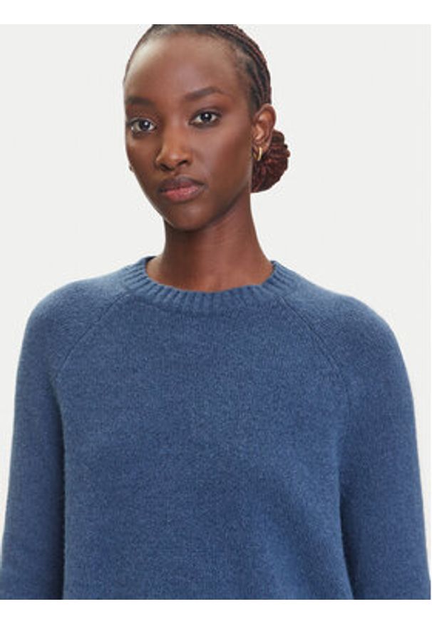 BOSS Sweter Febisan 50478315 Niebieski Regular Fit. Kolor: niebieski. Materiał: wełna