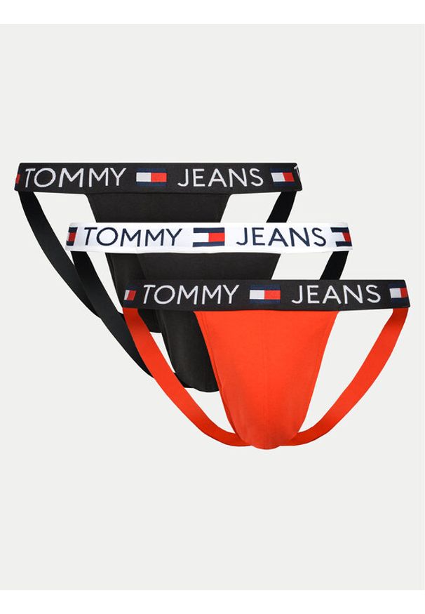 Tommy Jeans Komplet 3 par slipów UM0UM03214 Kolorowy. Materiał: bawełna. Wzór: kolorowy