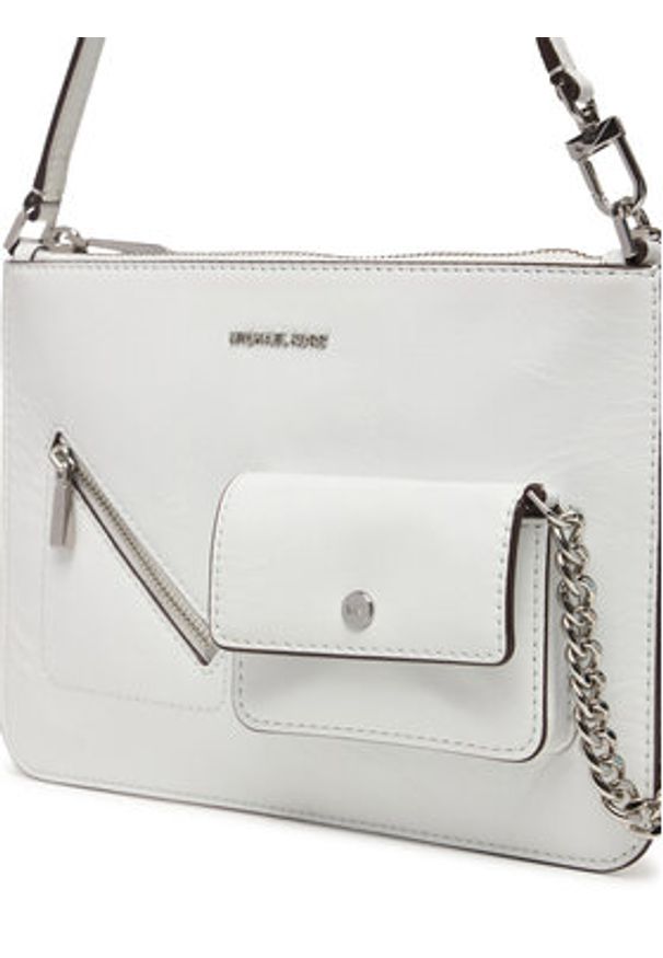 MICHAEL Michael Kors Torebka Jet Set 32S6SJ6F6L Biały. Kolor: biały. Materiał: skórzane
