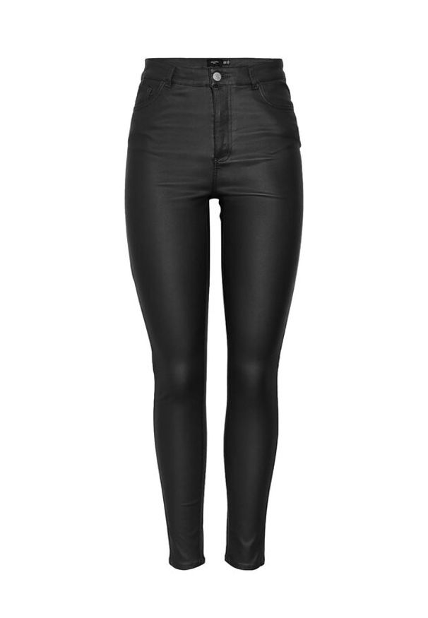 Vero Moda Curve Spodnie materiałowe Sophia 10281185 Czarny Skinny Fit. Kolor: czarny. Materiał: wiskoza