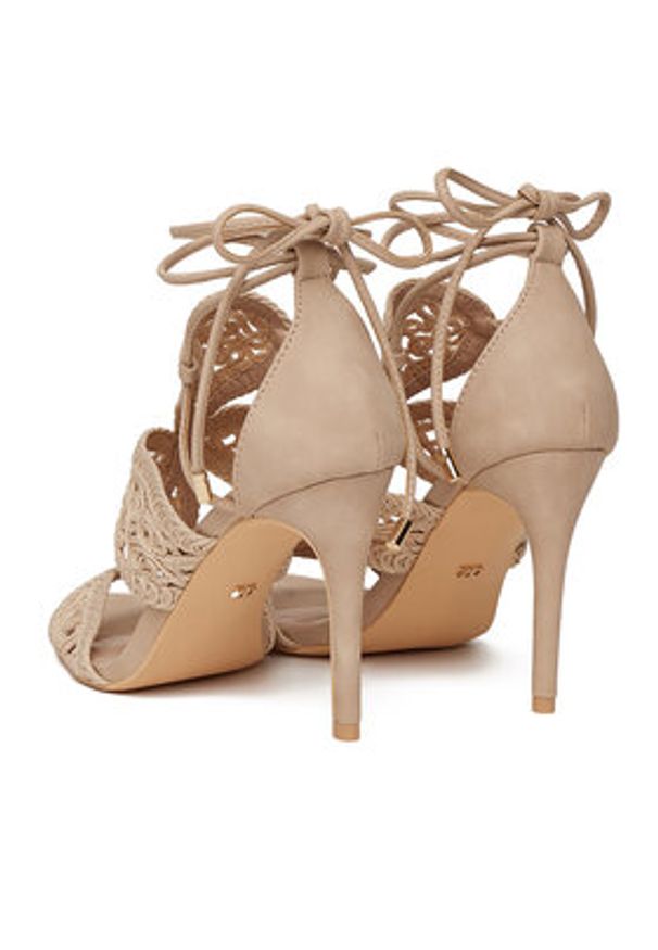 DeeZee Sandały LB8552-1 Beżowy. Kolor: beżowy. Materiał: materiał