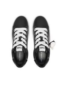 Karl Lagerfeld - KARL LAGERFELD Sneakersy Kapri KL62536C Czarny. Kolor: czarny. Materiał: skóra #5