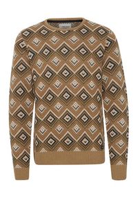 Blend Sweter 20715873 Brązowy Regular Fit. Kolor: brązowy. Materiał: syntetyk #7