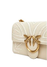 Pinko - PINKO Torebka Love One Mini Cl PE 25 PLTT 100059 A2C3 Biały. Kolor: biały. Materiał: skórzane #5