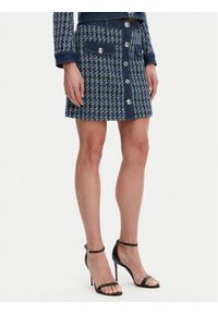 Morgan Spódnica mini 251-JIKI Niebieski Regular Fit. Kolor: niebieski. Materiał: syntetyk #1