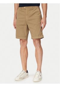Aeronautica Militare Szorty materiałowe 261BE0278UCT04292 Beżowy Regular Fit. Kolor: beżowy. Materiał: bawełna #1