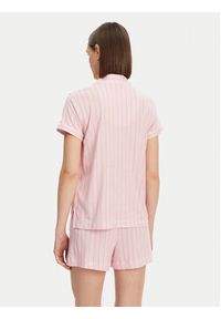 Lauren Ralph Lauren - LAUREN RALPH LAUREN Piżama ILN12421 Różowy Regular Fit. Kolor: różowy. Materiał: bawełna
