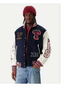 Tommy Jeans Kurtka bomber Varsity DM0DM22729 Granatowy Regular Fit. Kolor: niebieski. Materiał: syntetyk #1