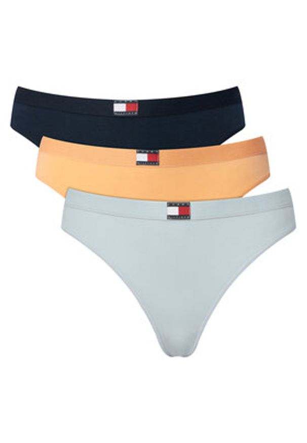 TOMMY HILFIGER - Tommy Hilfiger Komplet stringów UW0UW06139 Kolorowy. Materiał: bawełna. Wzór: kolorowy
