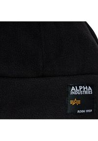Alpha Industries Czapka Label Fleece Beanie 118937 Czarny. Kolor: czarny. Materiał: materiał