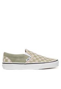 Vans Tenisówki Classic Slip-On VN000D6YFSG1 Zielony. Zapięcie: bez zapięcia. Kolor: zielony. Materiał: skóra, zamsz #1