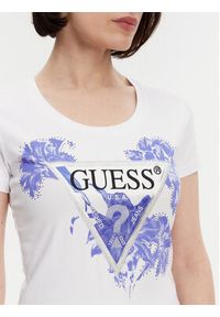 Guess T-Shirt W5GI08 J1314 Biały Slim Fit. Kolor: biały. Materiał: bawełna #3