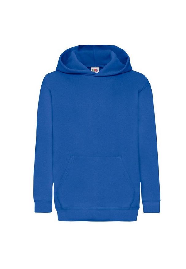 FRUIT OF THE LOOM - Bluza Z Kapturem Dla Dzieci. Typ kołnierza: kaptur. Kolor: niebieski