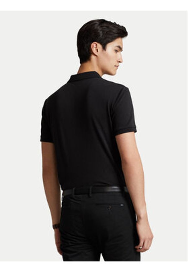Polo Ralph Lauren Polo Ssl 710713130001 Czarny Slim Fit. Typ kołnierza: polo. Kolor: czarny. Materiał: bawełna