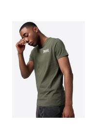 T-shirt o wąskim kroju Lonsdale Elmdon. Kolor: biały, wielokolorowy, zielony #1