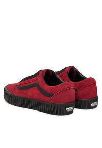 Vans Sneakersy Old Skool Creeper VN000DCEBRD1 Bordowy. Kolor: czerwony. Materiał: zamsz, skóra. Model: Vans Old Skool #6
