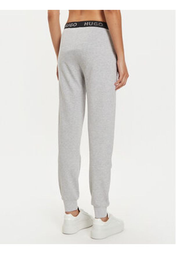 Hugo Spodnie dresowe Sporty Logo 50520499 Szary Regular Fit. Kolor: szary. Materiał: bawełna