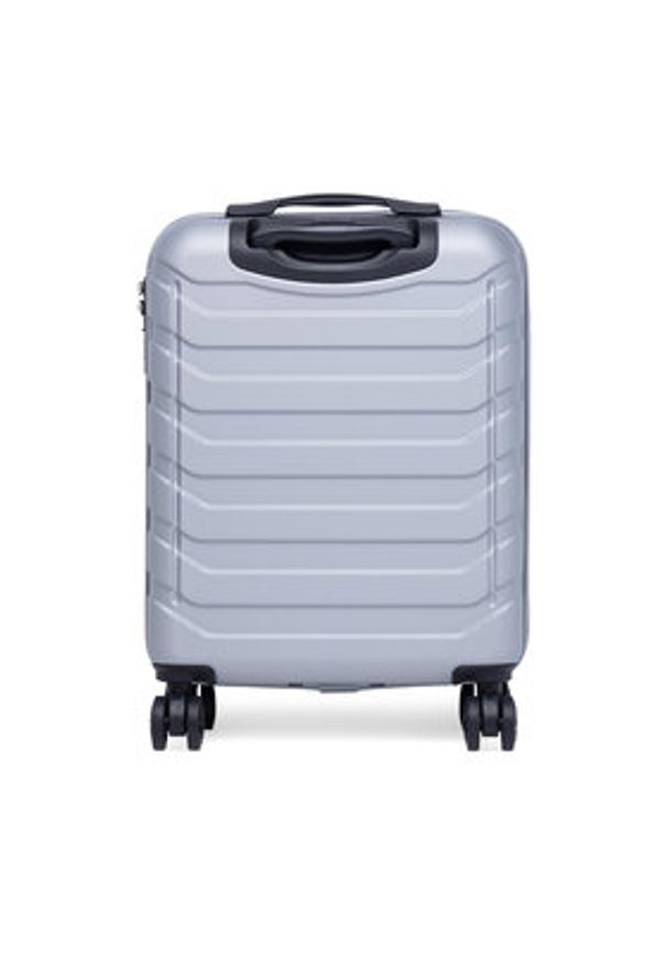 Gino Rossi - GINO ROSSI Walizka kabinowa CEO-GIN-S-003-05-SILVER2 Srebrny. Kolor: srebrny