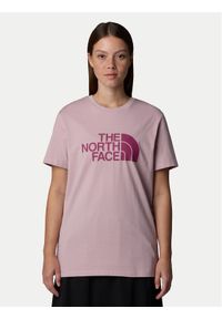 The North Face T-Shirt Easy NF0A8A6G Różowy Loose Fit. Kolor: różowy. Materiał: syntetyk