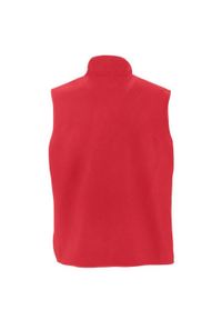 SOL'S - Polarowa Kamizelka Dla Dorosłych Unisex Norway. Kolor: czerwony. Materiał: polar. Sezon: zima. Sport: turystyka piesza