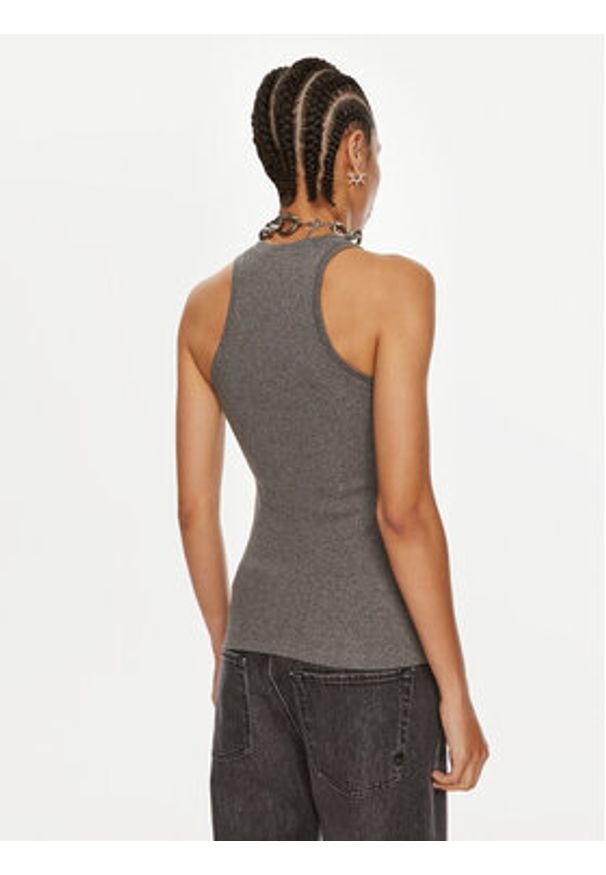 Pinko Top Distinto 100822 A22X Szary Regular Fit. Kolor: szary. Materiał: bawełna