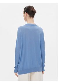 MAX&Co. Sweter Derrik Niebieski Relaxed Fit. Kolor: niebieski. Materiał: wełna #2