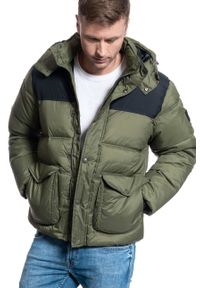 Lee - MĘSKA KURTKA ZIMOWA LEE PUFFER JACKET OLIVE GREEN L86NSZNX. Sezon: zima #5