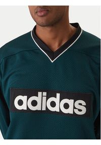 Adidas - adidas Longsleeve JV8467 Zielony Loose Fit. Kolor: zielony. Materiał: syntetyk. Długość rękawa: długi rękaw #2
