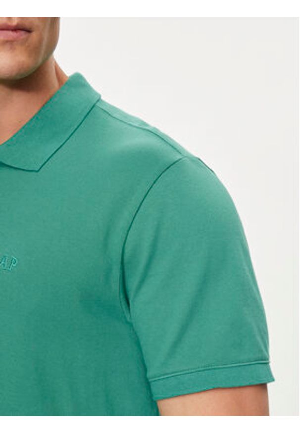 GAP - Gap Polo 586306-16 Zielony Regular Fit. Typ kołnierza: polo. Kolor: zielony. Materiał: bawełna