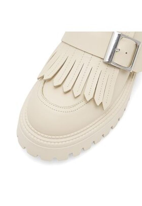Badura Loafersy DEBORAH-24SS200 Beżowy. Kolor: beżowy. Materiał: skóra