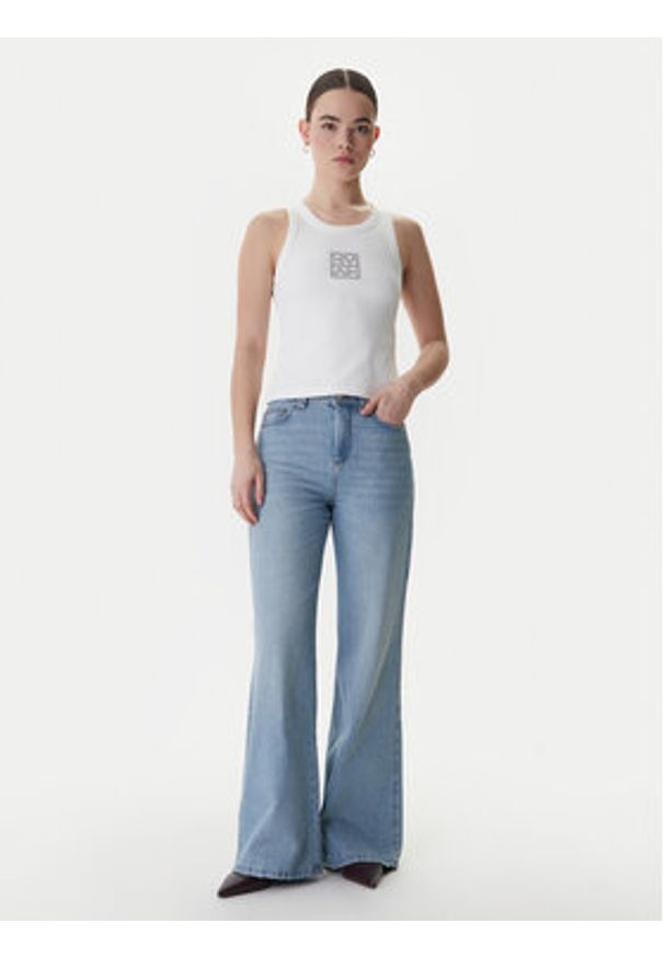 Marella Jeansy 2613181014 Niebieski Wide Leg. Kolor: niebieski