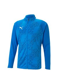 Kurtka z dresu Puma teamLIGA Graphic. Kolor: niebieski. Materiał: dresówka