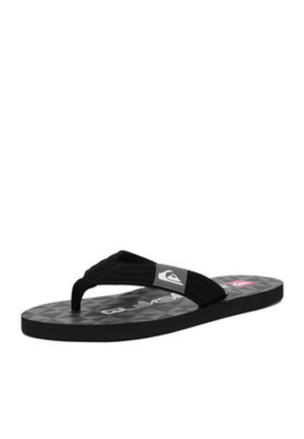 Quiksilver Japonki EO-DUNE CQ10036MBVH Czarny. Kolor: czarny. Materiał: skóra