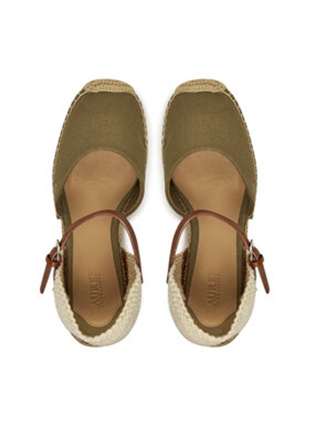 Lauren Ralph Lauren - LAUREN RALPH LAUREN Espadryle Robby 802966885001 Khaki. Kolor: brązowy. Materiał: materiał