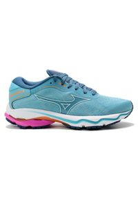 Buty do biegania damskie Mizuno Wave Ultima 14. Kolor: biały, wielokolorowy, niebieski. Model: Mizuno Wave