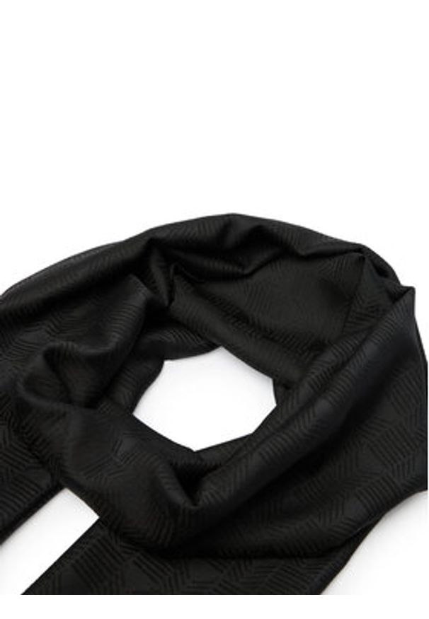Guess Szalik AM9437 POL03 Czarny. Kolor: czarny. Materiał: materiał