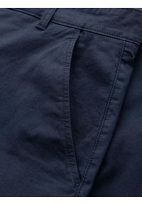 Ombre Clothing - Męskie klasyczne szorty chino z podwiniętą nogawką - granatowe V10 - Rozmiar: XXL. Kolor: niebieski. Materiał: elastan, bawełna. Sezon: lato. Styl: klasyczny #10