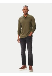 BOSS Polo Passerby 50507704 Zielony ciemny Slim Fit. Typ kołnierza: polo. Kolor: zielony. Materiał: bawełna #5