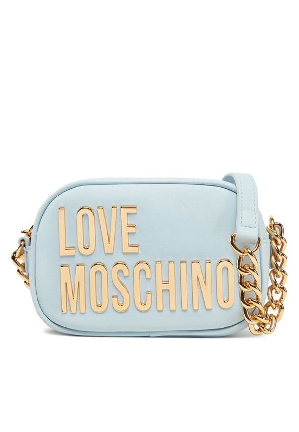 Love Moschino - LOVE MOSCHINO Torebka JC4026PP1MKD0712 Błękitny. Kolor: niebieski. Materiał: skórzane