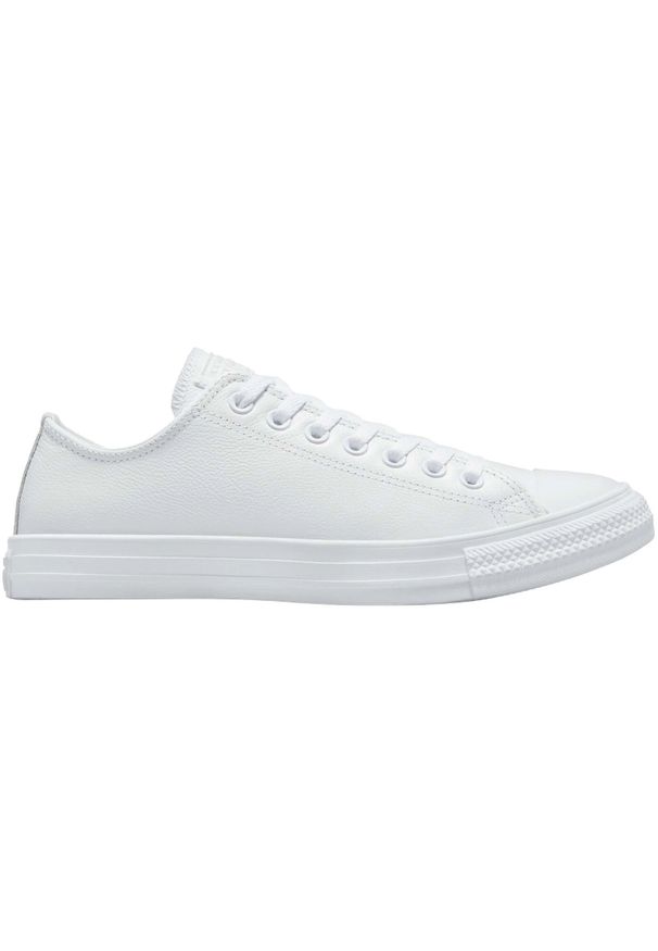 Adidasy Converse Chuck Taylor All Star Leather, Dla obu płci. Kolor: biały. Materiał: skóra, materiał. Model: Converse All Star. Sport: turystyka piesza