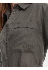 Max Mara Sukienka koszulowa Salute 2516221028 Zielony Regular Fit. Kolor: zielony. Materiał: len. Typ sukienki: koszulowe #4
