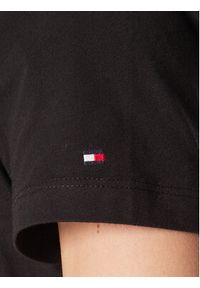 TOMMY HILFIGER - Tommy Hilfiger T-Shirt Foil WW0WW37194 Czarny Regular Fit. Kolor: czarny. Materiał: bawełna #4