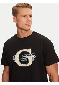 Guess T-Shirt M4BI42 I3Z14 Czarny Regular Fit. Kolor: czarny. Materiał: bawełna