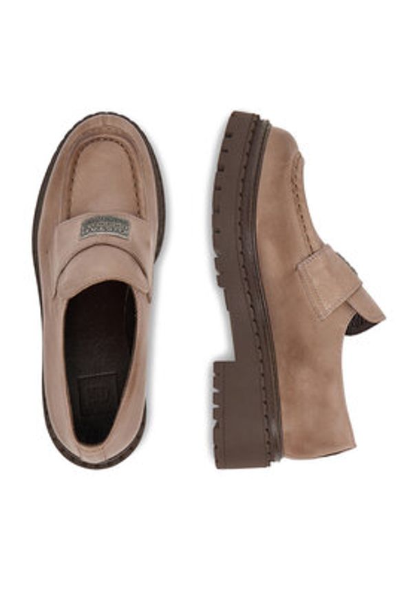 G-Star RAW - G-Star Raw Loafersy EO-DOLUNAY-25FW05 Beżowy. Kolor: beżowy. Materiał: skóra