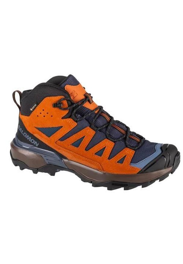 salomon - Buty trekkingowe męskie Salomon X Ultra 360 Ltr Mid Gtx. Zapięcie: sznurówki. Kolor: wielokolorowy, pomarańczowy. Materiał: materiał. Szerokość cholewki: normalna. Sport: turystyka piesza