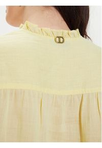 TwinSet - TWINSET Bluzka 241TP2530 Żółty Straight Fit. Kolor: żółty #5