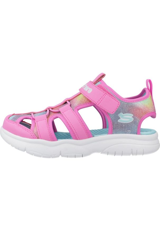 skechers - Sandały Skechers Model Flex Splash Kolor Rose. Kolor: różowy. Materiał: syntetyk, tkanina. Sezon: lato