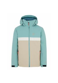 Dziewczęca kurtka narciarska Protest PRTLUSOY. Kolor: zielony. Wzór: kolorowy. Sezon: zima. Sport: narciarstwo #1