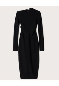 NANUSHKA - Czarna asymetryczna sukienka Tamal. Kolor: czarny. Materiał: materiał. Typ sukienki: asymetryczne. Długość: maxi #6