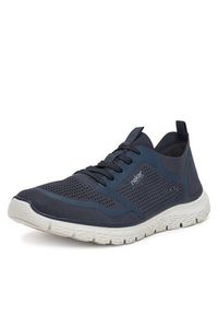 Rieker Sneakersy B6600-14 Granatowy. Kolor: niebieski. Materiał: materiał #5